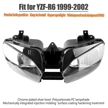 Derīgs YAMAHA 1999 - 2002 YZF-R6 Motociklu Aksesuāri, Lukturu Montāža Lukturis YZF R6 600 2000 2001 Galvas Gaismas