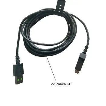 Izturīgs USB Uzlādes Kabelis Peles Kabeļu Vadu razer Mamba HyperFlux Peles