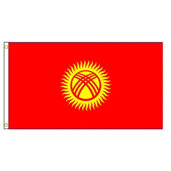 Kirgizstānā Karoga 3x5ft Poliestera Iekštelpu Āra Apdare Karājas Oromia Valsts Karoga un Banner