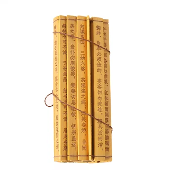 Retro Ķīniešu Bambusa Kombinē Grāmatu Zhu Zi Ģimenes Mācību Senas Grāmatas, Ķīnas Koka Grāmatu, Foto Aksesuārus, Mājas Apdare, Rotājumi