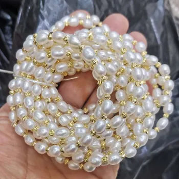 Vairumtirdzniecības 50 šķipsnas Reālas Pērles, Aproces, Rīsu Lodītes Bezgalīgas Elastīgs Stils