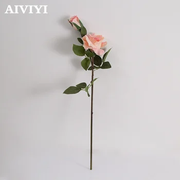 Ārējās tirdzniecības lielisks produkts simulācijas ziedu divi vienā rožu Valentīna diena kāzu mājas decorationflower vienošanās roze