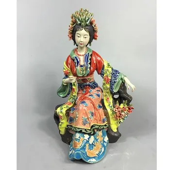 Ķīniešu Keramikas Lelles Tēlotājas Mākslas Sievietes Statuja, Tēlniecības Mākslas Kolekcijas Porcelāna Eņģeļi Kolekcionējamus Mājas Dekoru Amatniecības L3390